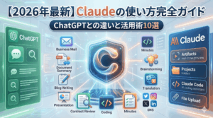 【2026年最新】Claudeの使い方完全ガイド｜ChatGPTとの違いと活用術10選